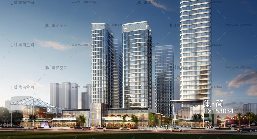 高层办公楼SU模型