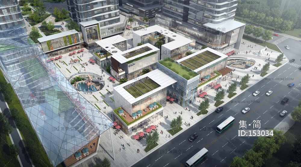 高层办公楼SU模型