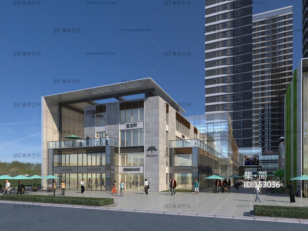 高层办公楼SU模型