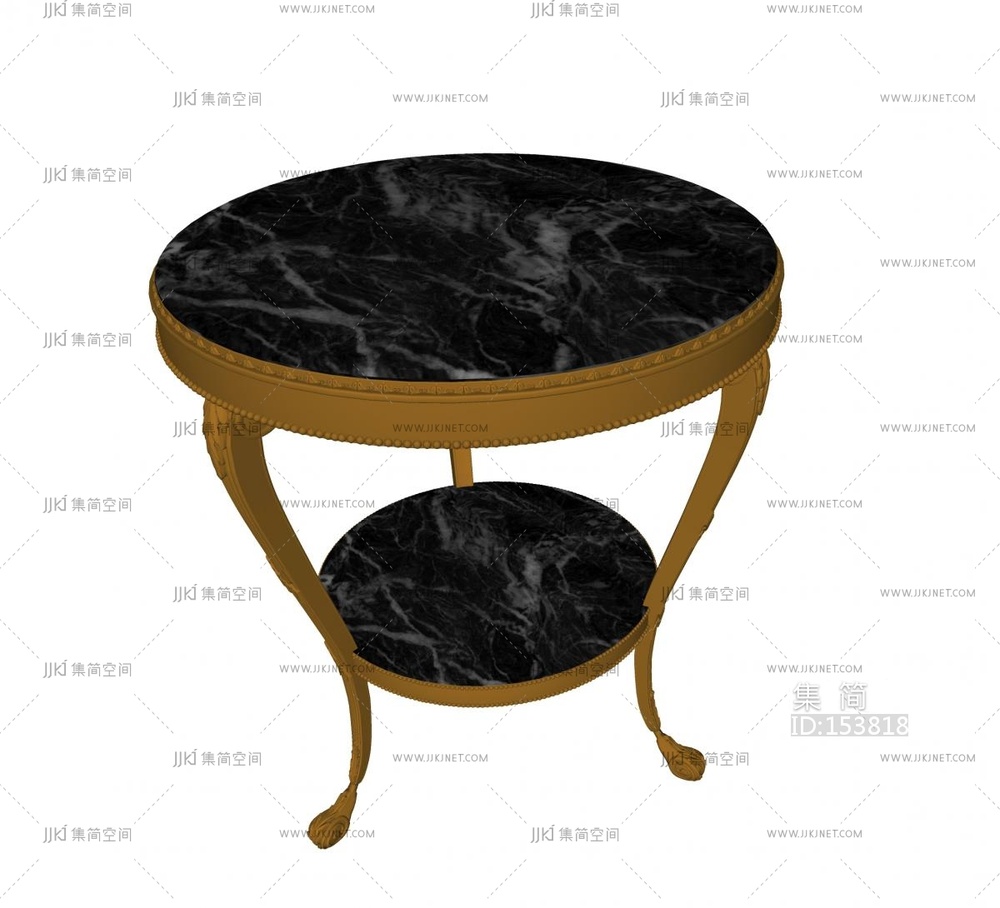 简欧 圆几 边几角几su模型