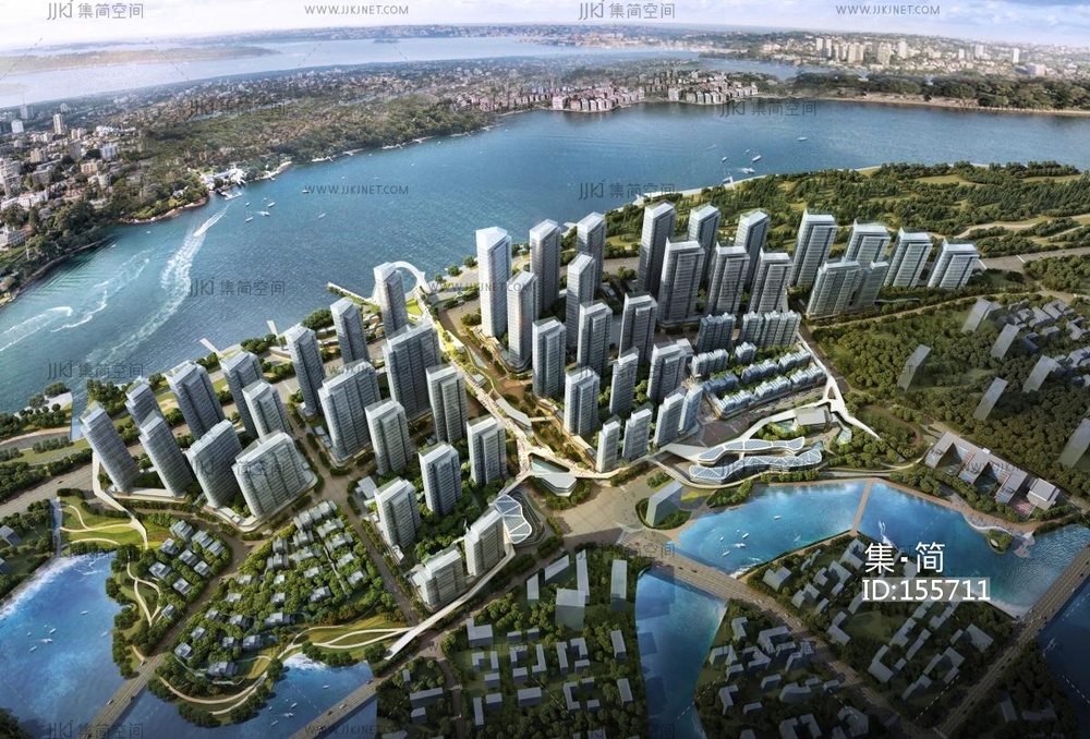 武汉蔡甸中铁建项目 su草图模型