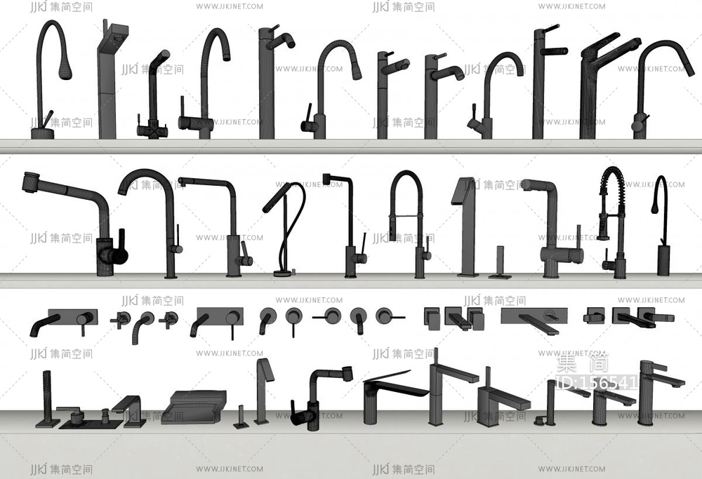水龙头_台盆龙头_水槽龙头SU模型
