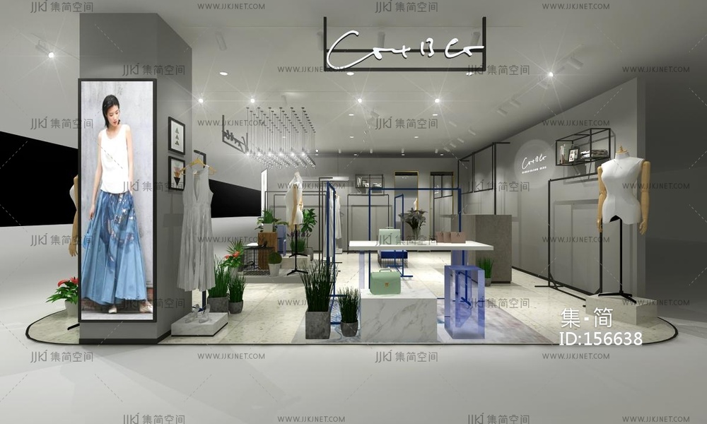 扬州服装店3D模型