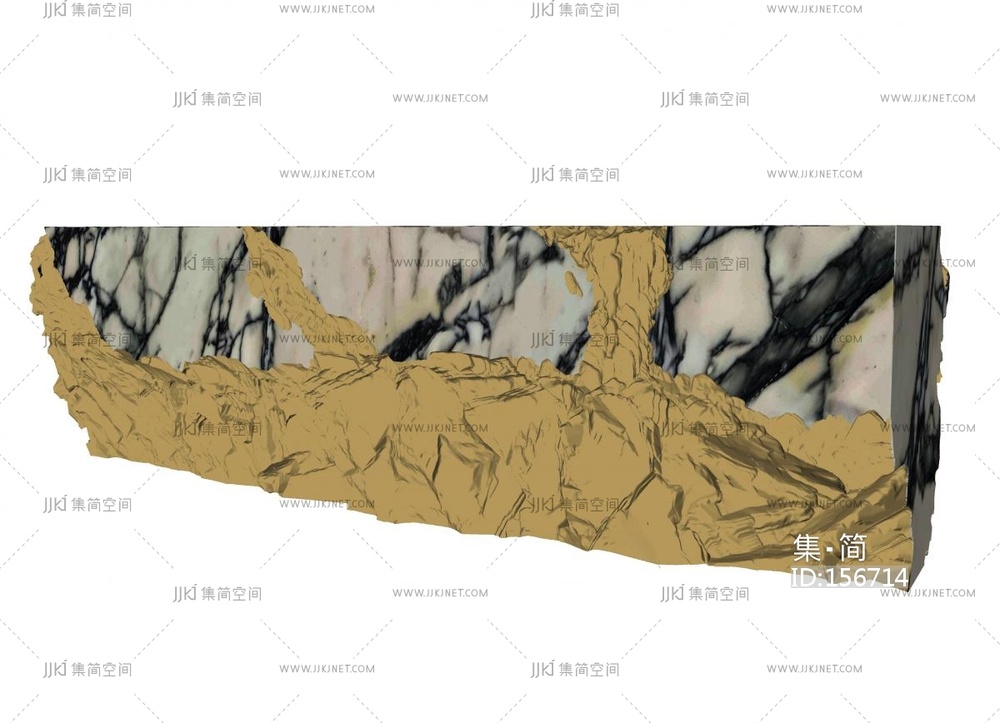 现代简约前台服务台SU模型