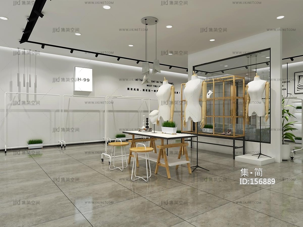 服装店3d模型 