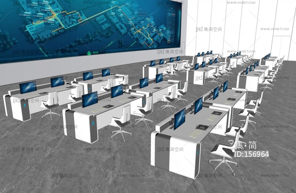 现代指挥中心SU模型