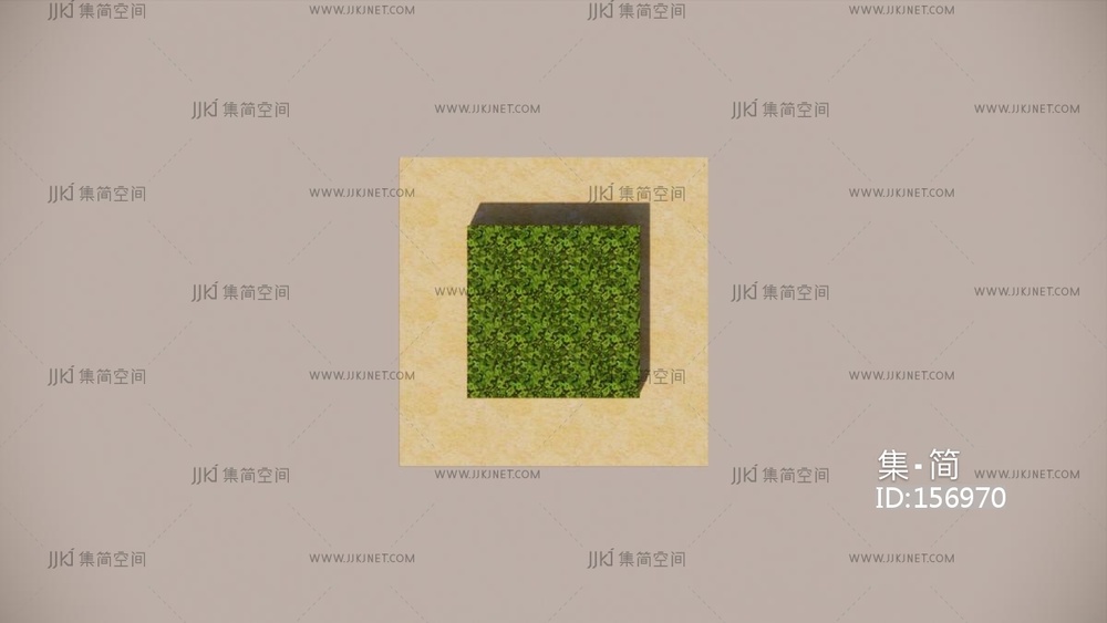 花池 su草图模型