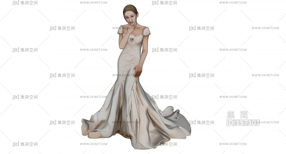 穿婚纱的女孩