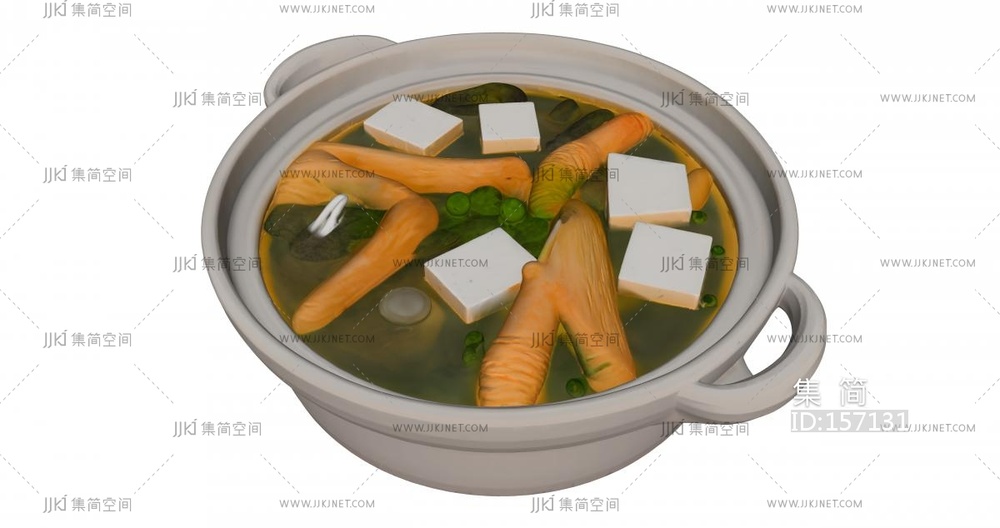 砂锅虾仁豆腐汤