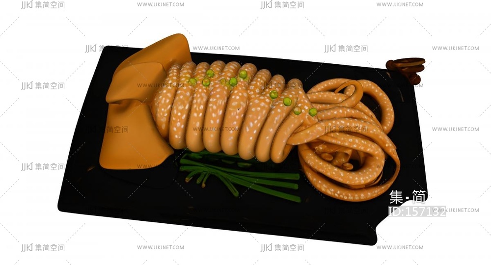 一盘美味的鱿鱼盛宴