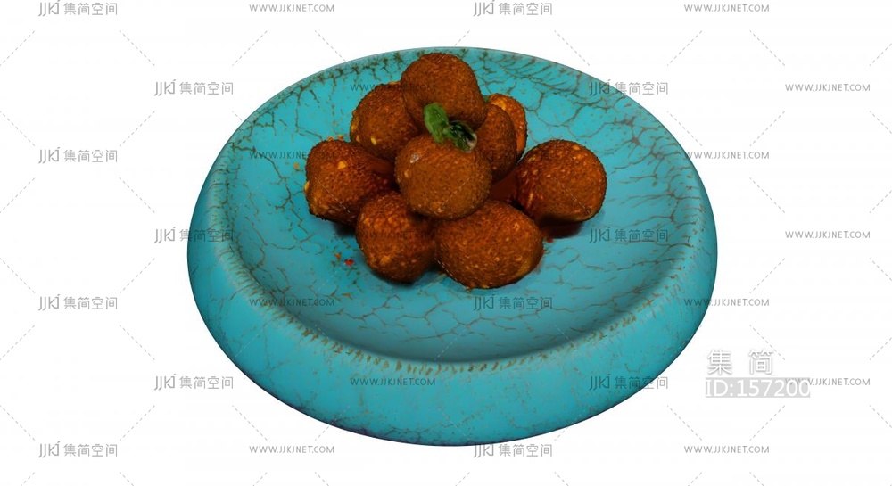 一盘牛肉丸子 su草图模型