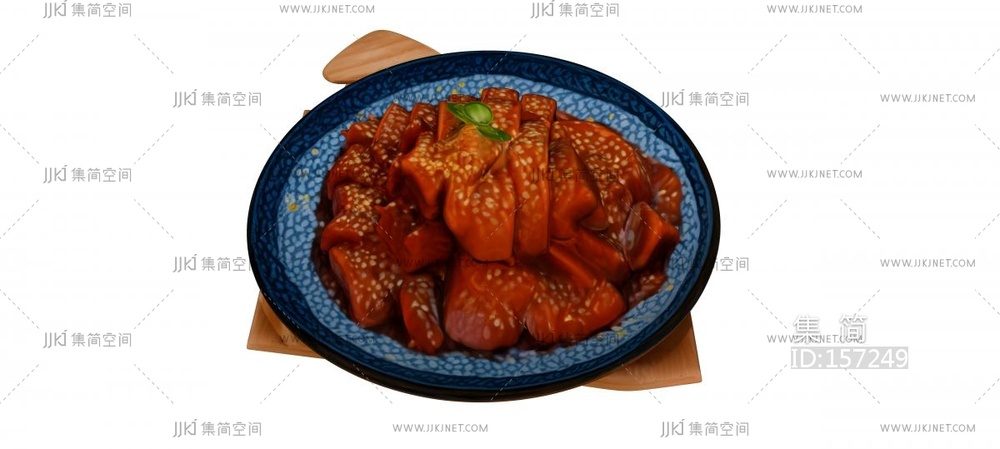 一盘把子肉 su草图模型