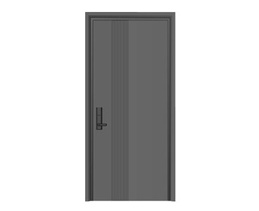现代防盗不锈钢大门SU模型