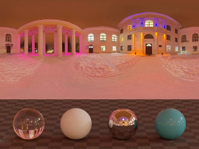 别墅雪景8k-16k高清hdr贴图