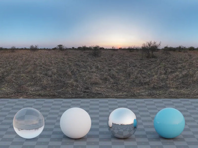 日落黄昏户外草坪hdr贴图8k-16k高清贴图