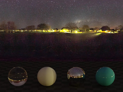 室外户外夜晚繁星hdr贴图8k-16k高清贴图