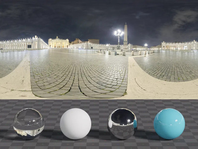 室外广场夜晚hdr贴图8k-16k高清贴图