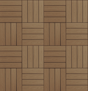 无缝阳台拼接防腐木塑木贴图 (1)