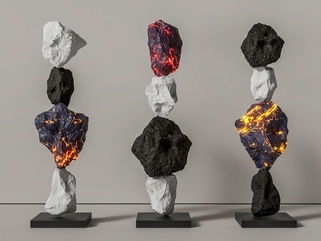 现代雕塑摆件SU模型