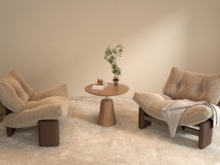 侘寂沙发组合SU模型