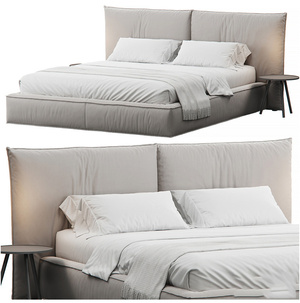 现代床具双人床