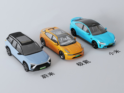 04-汽车_新能源汽车_小米汽车_蔚来汽车_极氪汽车3D模型