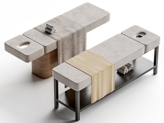 现代简约按摩床_美容院按摩床_床_按摩床SU模型