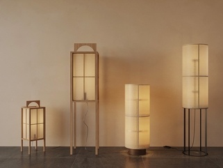 新中式落地灯_新中式落地灯SU模型