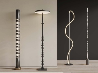 现代落地灯_现代落地灯_创意落地灯SU模型