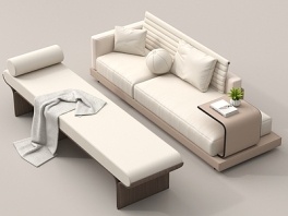 现代贵妃椅_现代贵妃榻_贵妃椅_美人靠SU模型