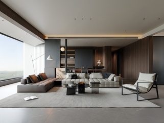 意式客餐厅_意式客餐厅SU模型