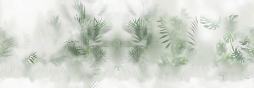 新中式中式板材_丝雾板_冰裂板_竹影板磨砂玻璃植物玻璃图案玻璃贴图