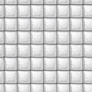无缝白色透明玻璃砖贴图