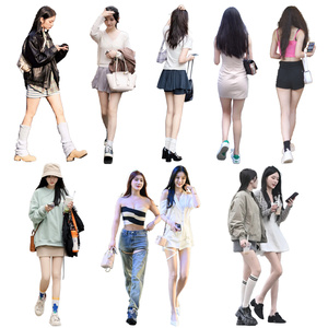 免抠美女人物贴图