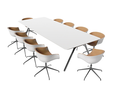 现代会议桌椅办公椅小会议桌