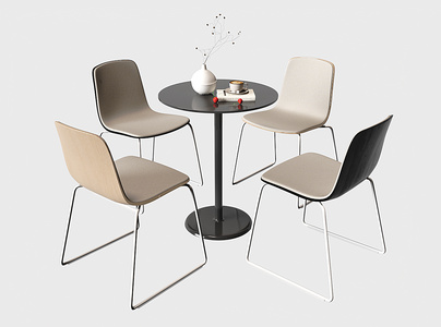 现代洽谈桌椅，小圆桌