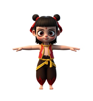 卡通人物，哪吒