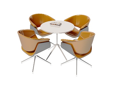 现代洽谈椅，办公椅小圆桌