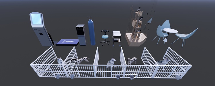 宠物医院模型集合