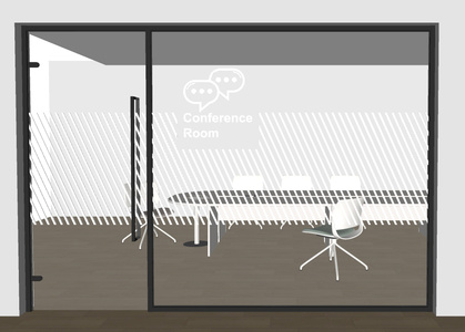 现代办公玻璃门_玻璃门_磨砂门_单开门_单开玻璃门_会议室_玻璃隔断