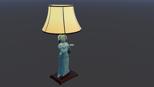仕女台灯