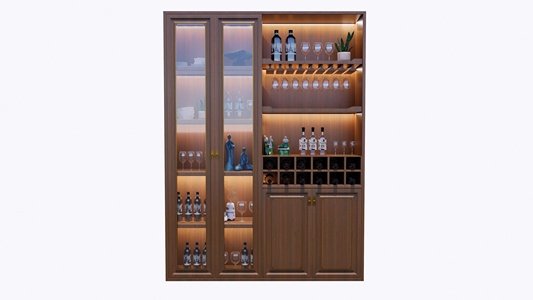 实木酒柜