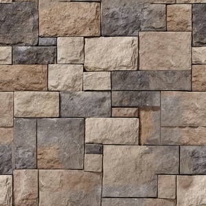 无缝文化石毛石岩石建筑外墙贴图2