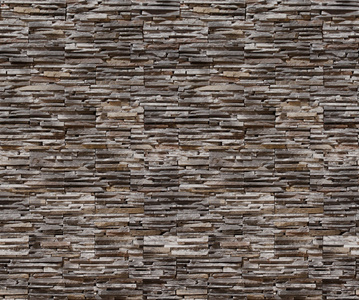 无缝棕褐色文化石墙贴图