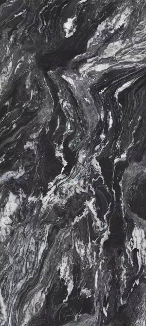 无缝扭曲黑大理石黑色石材贴图