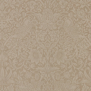 无缝欧式咖色植物纹墙布贴图 (2)