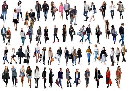 商业时尚人物休闲人物免抠贴图