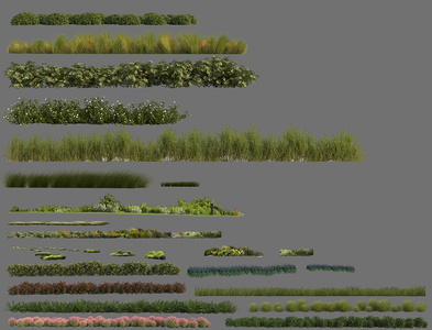 免抠灌木贴图草树