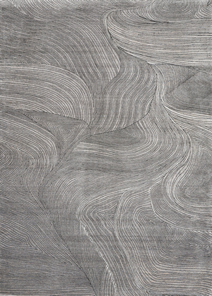 咖色现代简约地毯贴图波浪流水纹理地毯