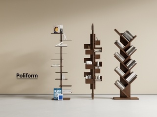 中古侘寂书架SU模型